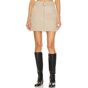 NWT Anine Bing Ana Skirt Taupe Size XS